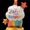 Folieballon på fod 40 cm - "Happy birthday" Muffin