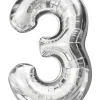 Folieballon Sølv 86 cm - Nr 3