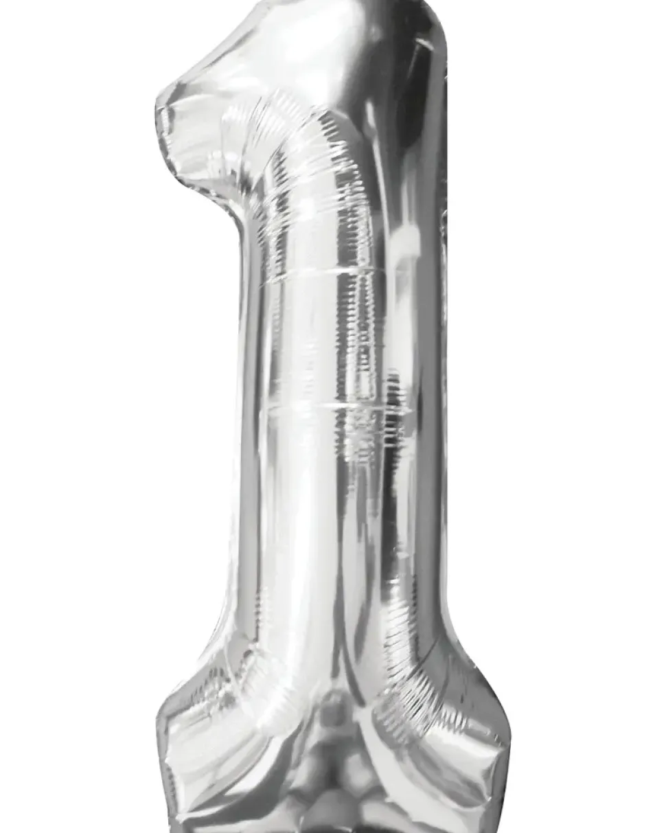 Folieballon Sølv 86 cm - Nr 1