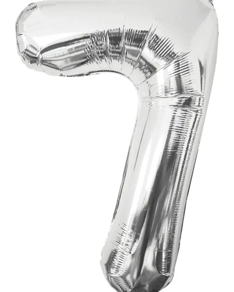 Folieballon Sølv 86 cm - Nr 7