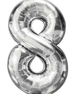 Folieballon Sølv 86 cm - Nr 8