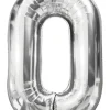 Folieballon Sølv 86 cm - Nr 0