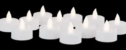Fyrfadslys LED 12-pak - hvid