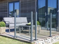 Glashegn 100 x 97,6 cm - klart glas