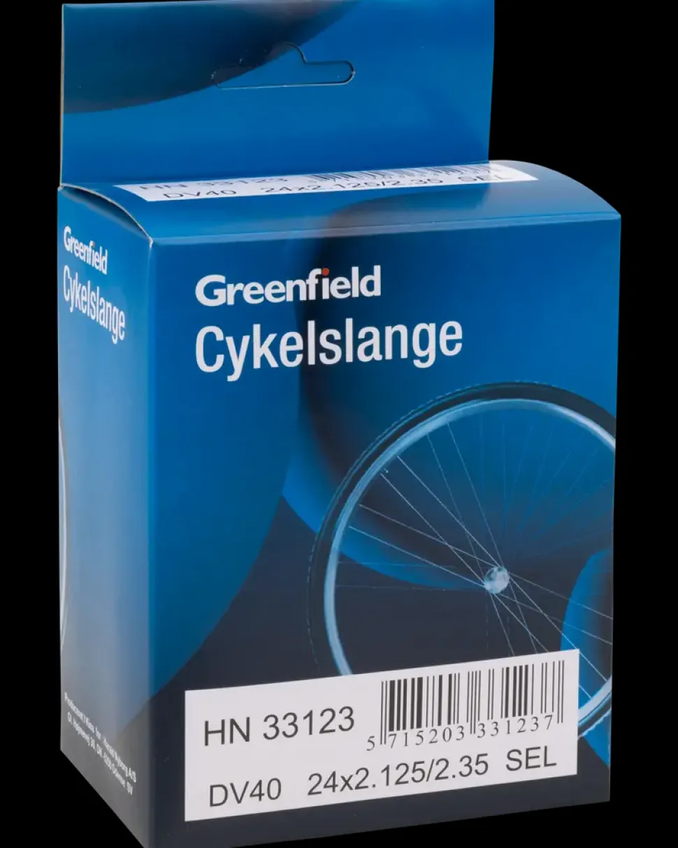 Greenfield Cykelslange DV40 24 x 2,12-2,35 selvlap