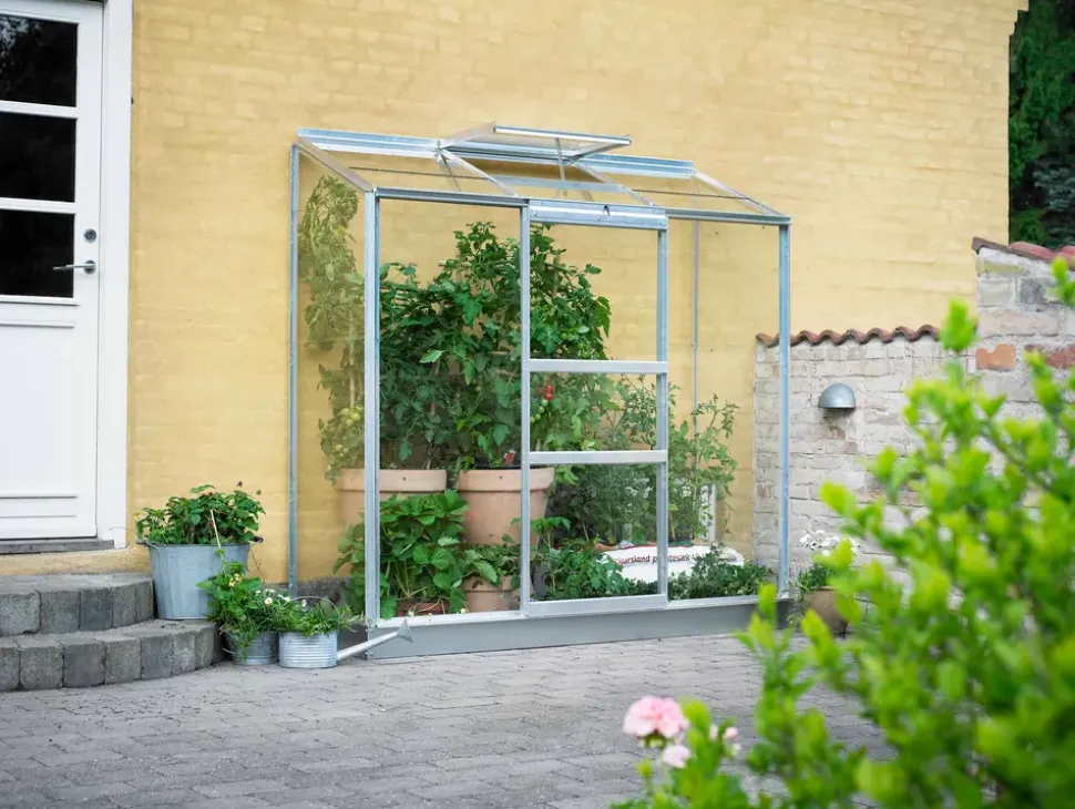 Halls Drivhus Altan 3 + glas - alu