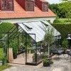 Halls Drivhus Qube+ 816 + hærdet glas - sort