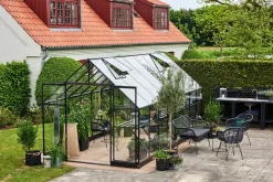 Halls Drivhus Qube+ 816 + hærdet glas - sort