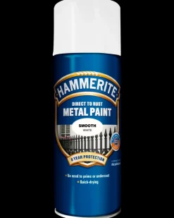 Hammerite Glat Hvid - Spray 400 ml