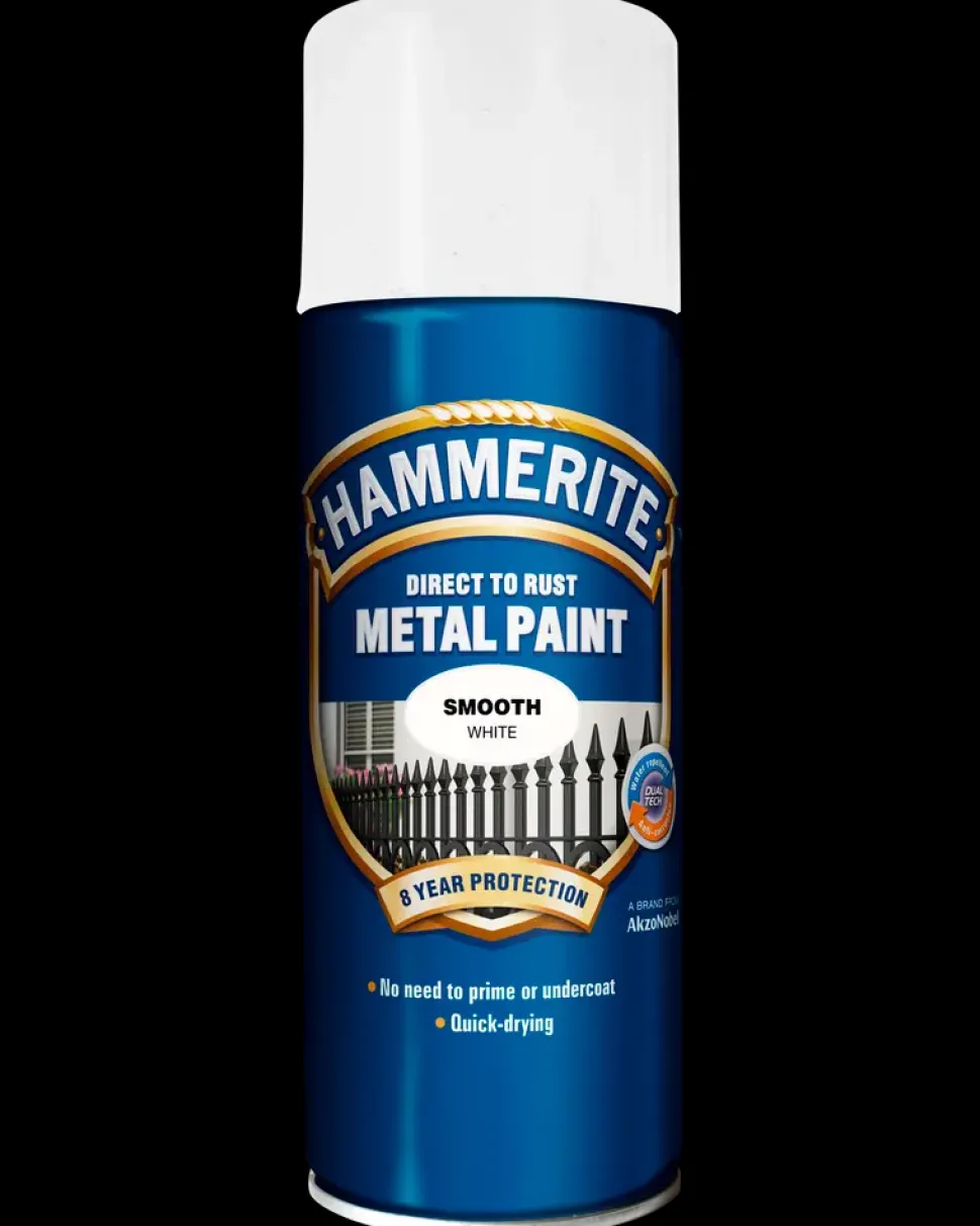 Hammerite Glat Hvid - Spray 400 ml