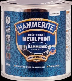 Hammerite Hammer Mørk Blå - 250 ml