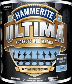 Hammerite Ultima 250 ml - GRÅ RAL 7016