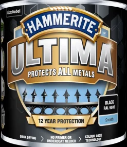 Hammerite Ultima 250 ml - SORT RAL 9005