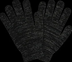 Handsker Lurex sort - One size