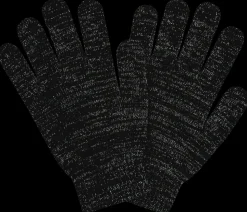 Handsker Lurex sort - One size