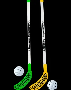 Hockey-/floorballstave 2 stk. med bolde