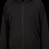 Hoodie med lynlås - Sort