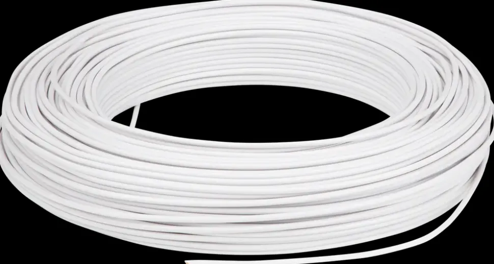 Installationskabel 1 x 1,5 mm² hvid 100 m