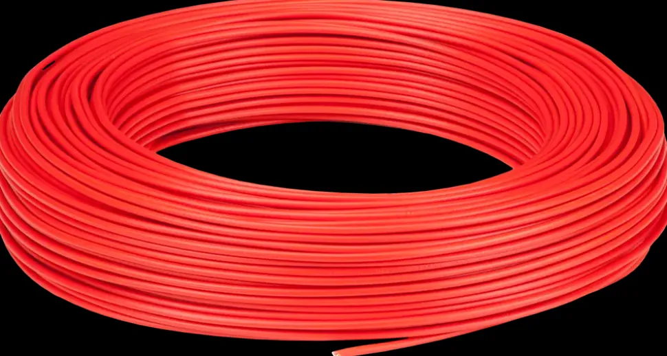 Installationskabel 1 x 1,5 mm² rød 100 m