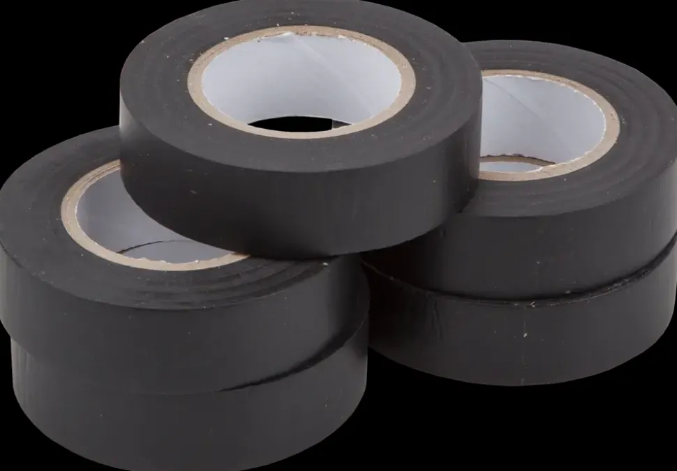 Isoleringstape sort, 5 ruller