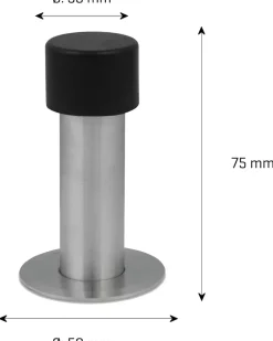 Jasa company Dørstopper rustfri Ø22 x H. 75 mm