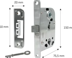 jasa Låsekasse 150 mm - krom