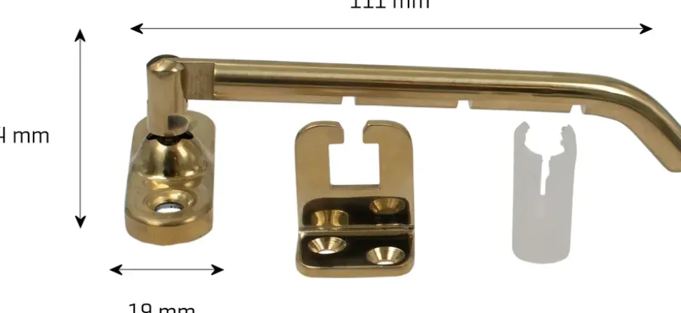 jasafe Sikringsbeslag universal - messing
