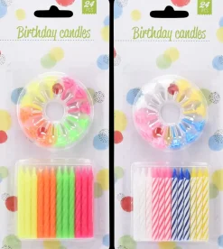 Kagelys med holdere 12-pak - assorterede varianter