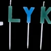 Kagelys Tillykke - Blå, hvid og grøn
