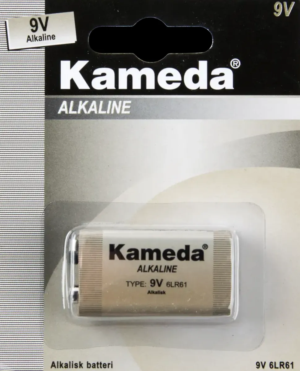 Kameda Alkaline batteri - 9 V