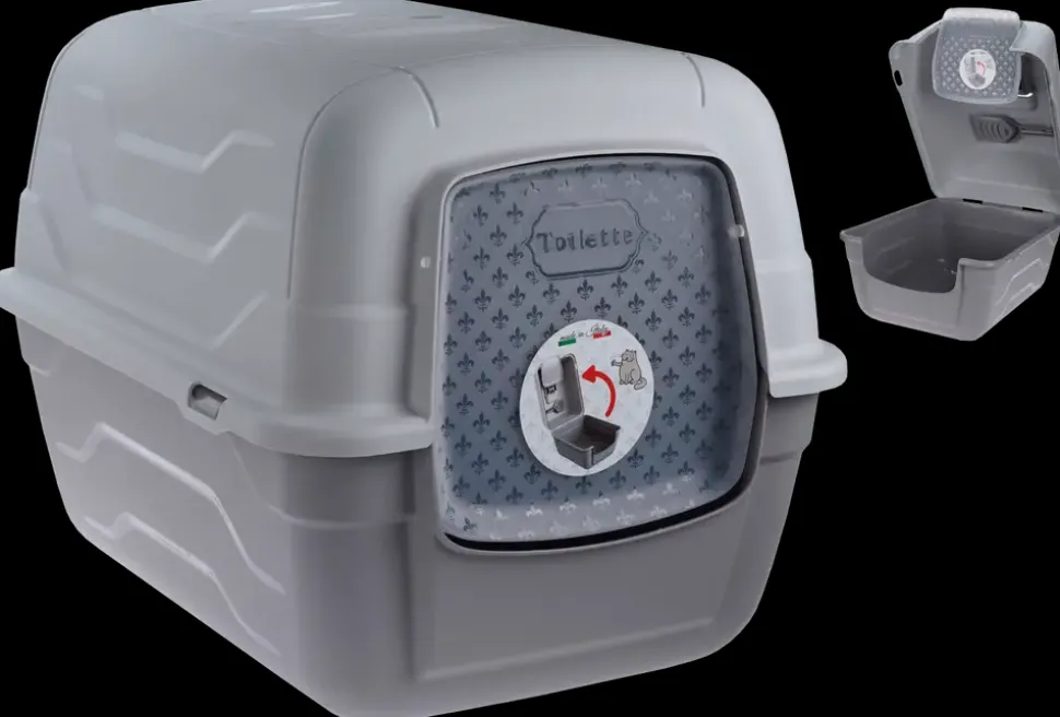 Kattetoilet H. 40 x B. 40 x L. 52 cm