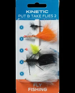 Kinetic Put & take flies 2 5-pak