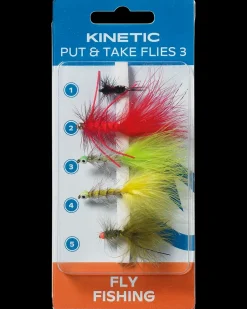 Kinetic Put & Take flies 3 5-pak