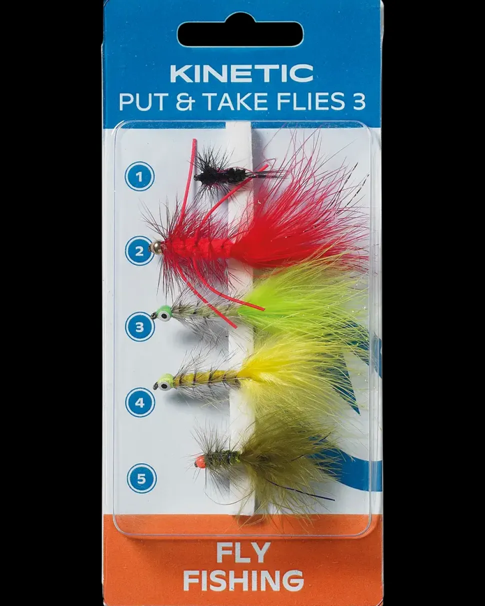 Kinetic Put & Take flies 3 5-pak