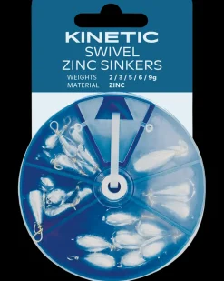 Kinetic Swivel zinc sinkers sortiment