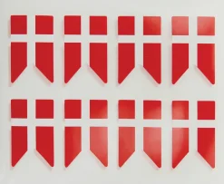 Klistermærker med flag 24-pak