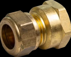 Kompressions muffe 15 mm x 1/2" - messing