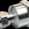 Kompressions muffe 10 mm x 1/2" 2-pak - krom