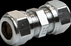 Kompressions samlemuffe 10 mm - krom