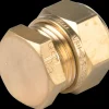Kompressions slutmuffe 15 mm - messing