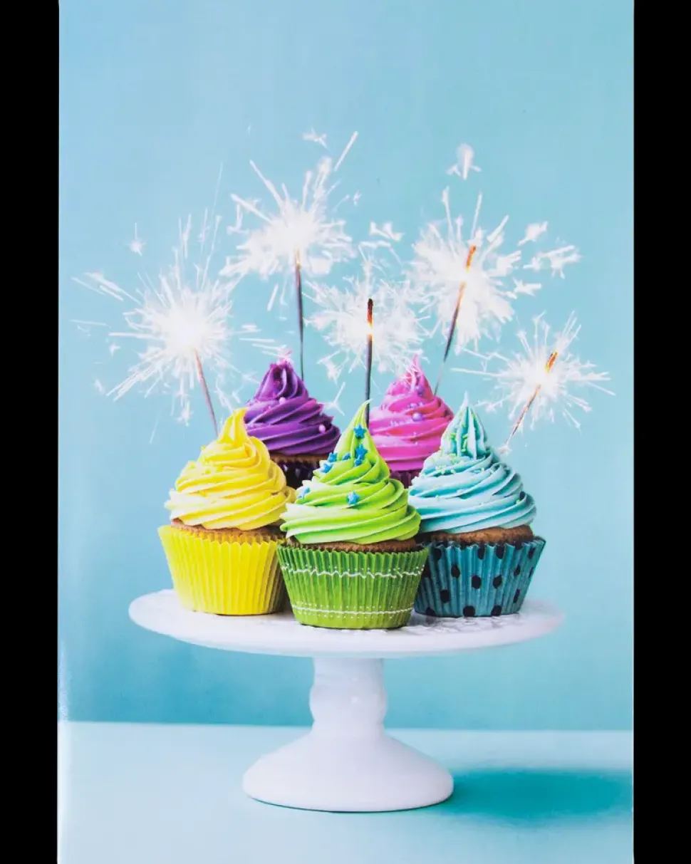 Kort med kuvert 11x17 cm - cupcake