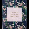 Kort med kuvert 11x17 cm - mørke blomster