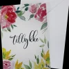 Kort med kuvert 11x17 cm - Tillykke