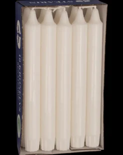 Kronelys hvid 10-pak