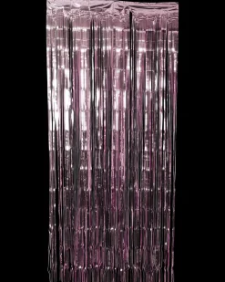 Lametta gardin 250 cm - Mat pink