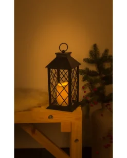 Lanterne med LED - sort