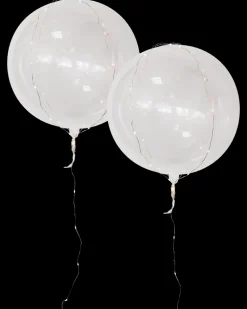 LED-ballon klar Ø50 cm 2-pak