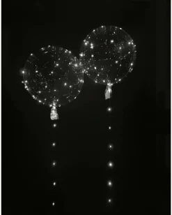 LED-ballon klar Ø50 cm 2-pak
