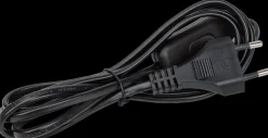 Ledning med afbryder 4 m - sort