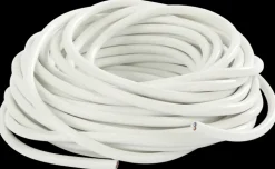 Ledning rund 2 x 0,75 mm² - hvid
